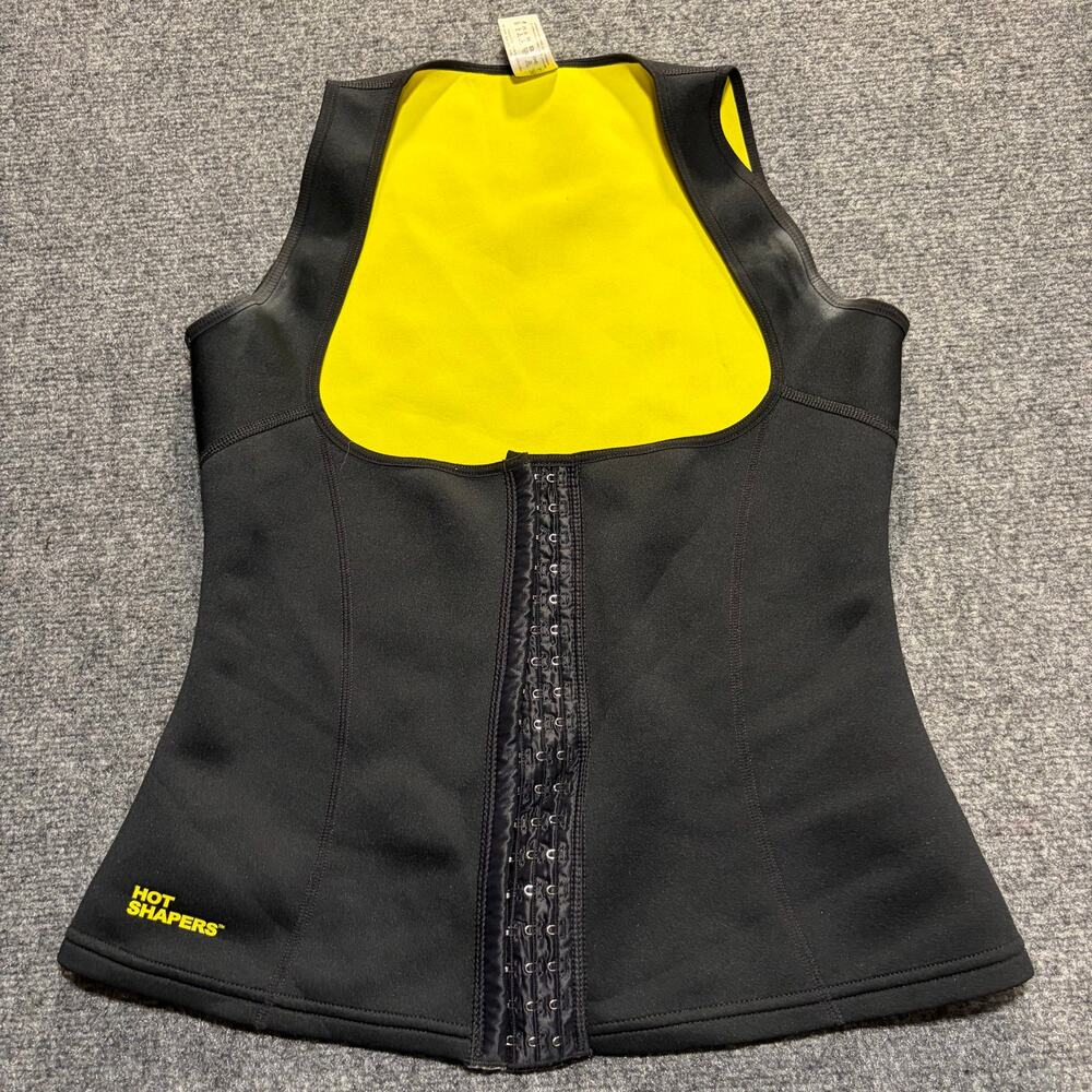 Hot Shapers Cami Hot Waist Cincher Womens XL Neotex Sweat Vest Body Shaper Black